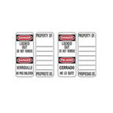 Master Lock S141 North American English/Spanish, and English/French Padlock Labels