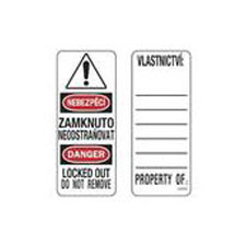Master Lock S141LCSLEN Czech/English Padlock Labels