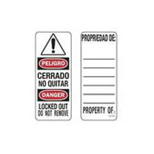 Master Lock S141LESLEN European Spanish/English Padlock Labels