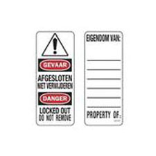 Master Lock S141LNLLEN Flemish/English Padlock Labels