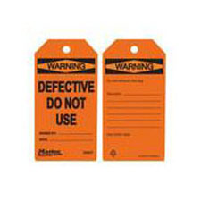 Master Lock S4047 Safety Tag Defective Do Not Use