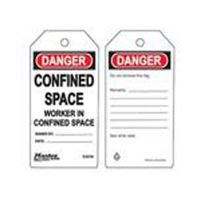 Master Lock S4056 Safety Tag Confined Space