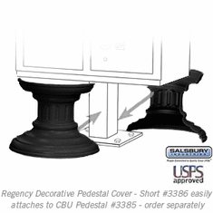Residential 3386 1 Regency Pedestal Cover - Short