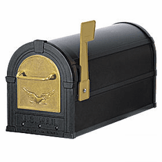 Residential Eagle Rural Mailbox with 1/8 Inch Thick Extruded and Die Cast Aluminum