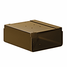Residential Newspaper Holder for Designer Roadside Mailbox with Durable Powder Coated Finish
