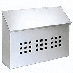 Residential Stainless Steel Mailbox Decorative Horizontal Style