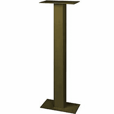 Residential Standard Pedestal-Bolt Mounted for Designer Roadside Mailbox with Durable Powder Coated Finish