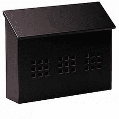 Residential Traditional Mailbox Decorative Horizontal Style with Durable Powder Coated Finish