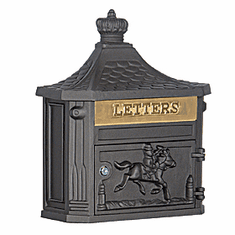 Residential Victorian Mailbox Surface Mounted with Die Cast Aluminum