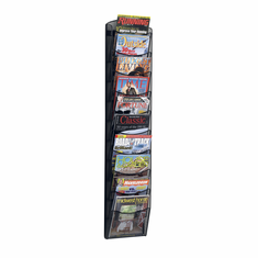 Safco 10-Pocket Onyx Magazine Rack Safco 10-Pocket Onyx Magazine Rack
