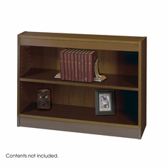 Safco 2-Shelf Reinforced Square-Edge Veneer Bookcase Safco 2-Shelf Reinforced Square-Edge Veneer Bookcase