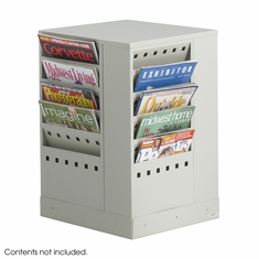 Safco 20-Pocket Steel Rotary Magazine Rack Safco 20-Pocket Steel Rotary Magazine Rack