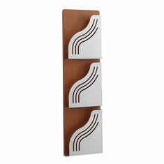Safco 3-Pocket Wave Magazine Rack Safco 3-Pocket Wave Magazine Rack
