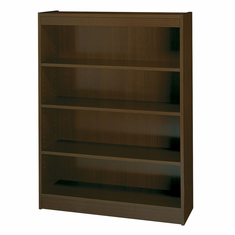 Safco 4-Shelf Reinforced Square-Edge Veneer Bookcase Safco 4-Shelf Reinforced Square-Edge Veneer Bookcase
