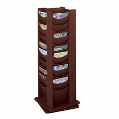 Safco 48-Pocket Solid Wood Rotating Display Safco 48-Pocket Solid Wood Rotating Display