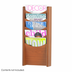 Safco 5-Pocket Wood Magazine Rack Safco 5-Pocket Wood Magazine Rack