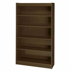 Safco 5-Shelf Reinforced Square-Edge Veneer Bookcase Safco 5-Shelf Reinforced Square-Edge Veneer Bookcase