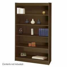 Safco 5-Shelf Square-Edge Veneer Bookcase Safco 5-Shelf Square-Edge Veneer Bookcase