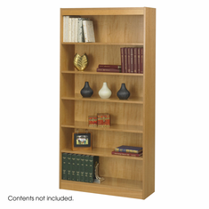 Safco 6-Shelf Square-Edge Veneer Bookcase Safco 6-Shelf Square-Edge Veneer Bookcase