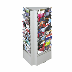 Safco 66 Or 33-Pocket Steel Rotary Brochure Rack Safco 66 Or 33-Pocket Steel Rotary Brochure Rack