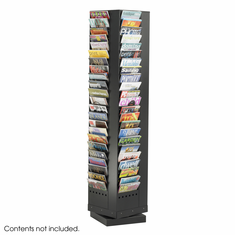 Safco 92-Pocket Steel Rotary Magazine Rack Safco 92-Pocket Steel Rotary Magazine Rack