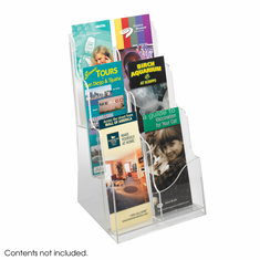 Safco Acrylic 3 Pocket Magazine Display Safco Acrylic 3 Pocket Magazine Display