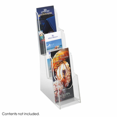 Safco Acrylic 3 Pocket Pamphlet Display Safco Acrylic 3 Pocket Pamphlet Display