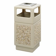 Safco Canmeleon Aggregate Panel-Ash Urn-Side Open-38 Gallon Safco Canmeleon Aggregate Panel-Ash Urn-Side Open-38 Gallon