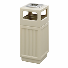 Safco Canmeleon Recessed Panel-Ash Urn-Side Open-15 Gallon Safco Canmeleon Recessed Panel-Ash Urn-Side Open-15 Gallon