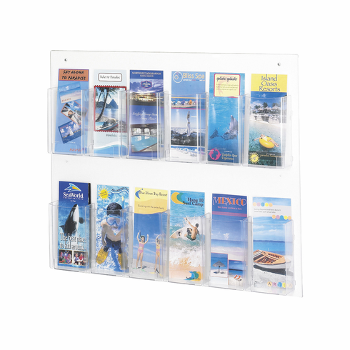 Safco Clear2C 12 Pamphlet Display