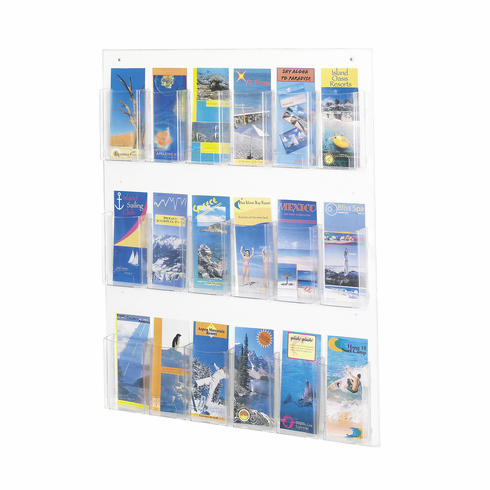 Safco Clear2C  18 Pamphlet Display