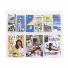 Safco Clear2C 3 Magazine And 6 Pamphlet Display Safco Clear2C 3 Magazine And 6 Pamphlet Display