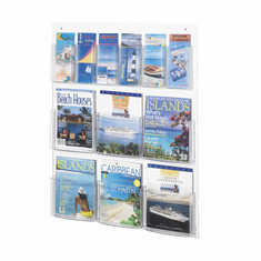 Safco Clear2C 6 Magazine And 6 Pamphlet Display Safco Clear2C 6 Magazine And 6 Pamphlet Display
