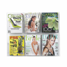 Safco Clear2C 6 Magazine Display Safco Clear2C 6 Magazine Display