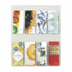 Safco Clear2C 8 Pamphlet Display Safco Clear2C 8 Pamphlet Display