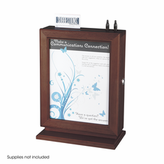 Safco Customizable Wood Suggestion Box Safco Customizable Wood Suggestion Box