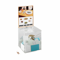 Safco Large Acrylic Collection Boxes Safco Large Acrylic Collection Boxes