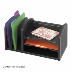 Safco Leather Look 3 Shelves3 Slots
