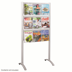 Safco Luxe Magazine Floor Rack - 9 Pocket Safco Luxe Magazine Floor Rack - 9 Pocket