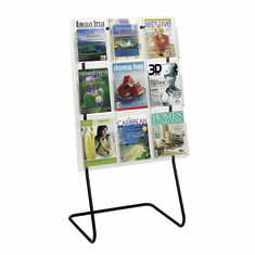 Safco Magazine Display Floor Stand Safco Magazine Display Floor Stand