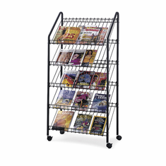 Safco Mobile Literature Rack Safco Mobile Literature Rack