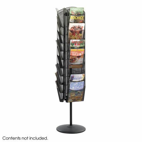 Safco Onyx Rotating Mesh Magazine Stand