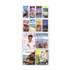 Safco Reveal 4 Magazine And 8 Pamphlet Display Safco Reveal 4 Magazine And 8 Pamphlet Display