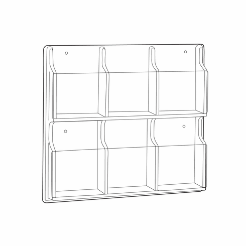Safco Reveal  6 Booklet Display