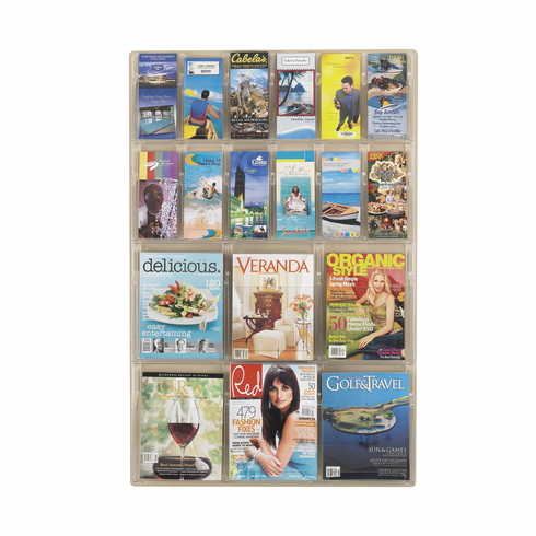 Safco Reveal  6 Magazine And 12 Pamphlet Display