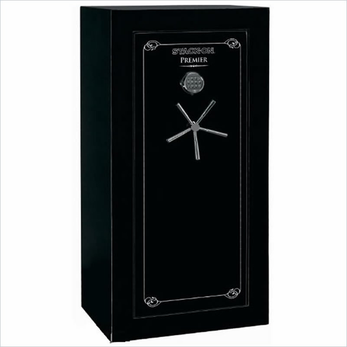 Safes Premier 24 Gun Fire Resistant and Waterproof High Gloss Upscale Electronic Safe