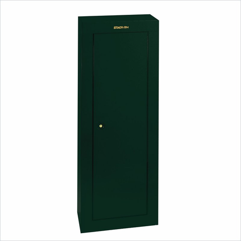 Safes Security Plus 8 Gun Steel Green Security Cabinet with Key Lock