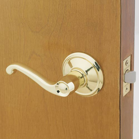 Schlage Brass Flair Passage Lever Lock (F10VFLA605)
