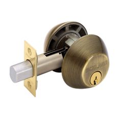 Schlage Single Cylinder Deadbolt Lock (B362nv609) Antique