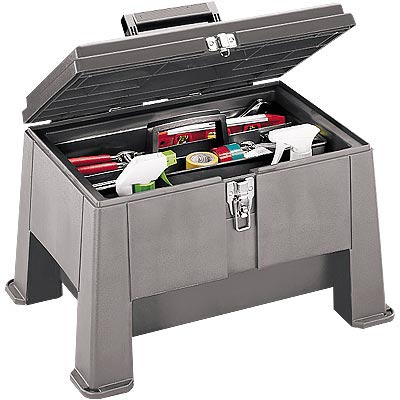 Step N Stor Industrial Stepstool/Toolbox - 20in.